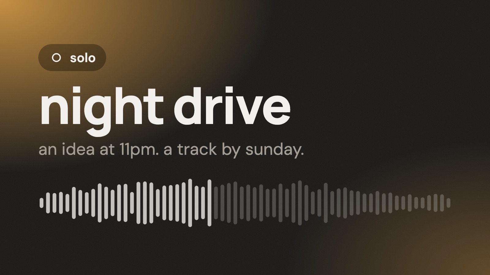 a voice note on a phone becomes a project; chords dropped in from Logic; mixed in the sketch DAW